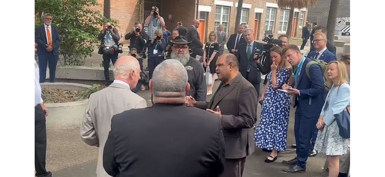 Indigenous Australian activists confront King for second day in a row.