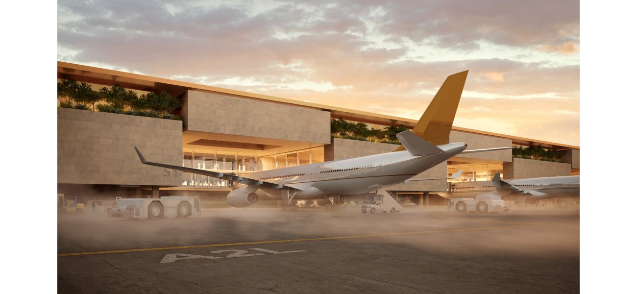 Get a glimpse of the world's largest airport, opening in 2030.