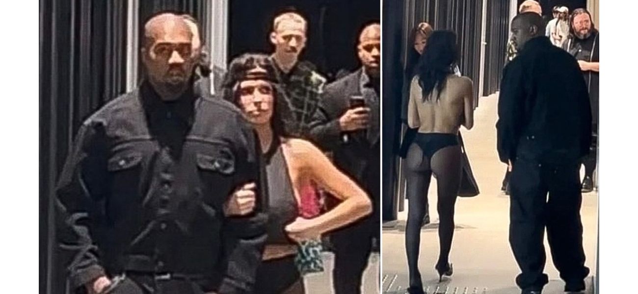 Kanye West's wife, Bianca Censori, stuns again as she loses most of her clothing in another bold fashion choice.