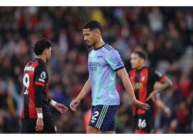 Arsenal has decided not to appeal William Saliba's red card.
