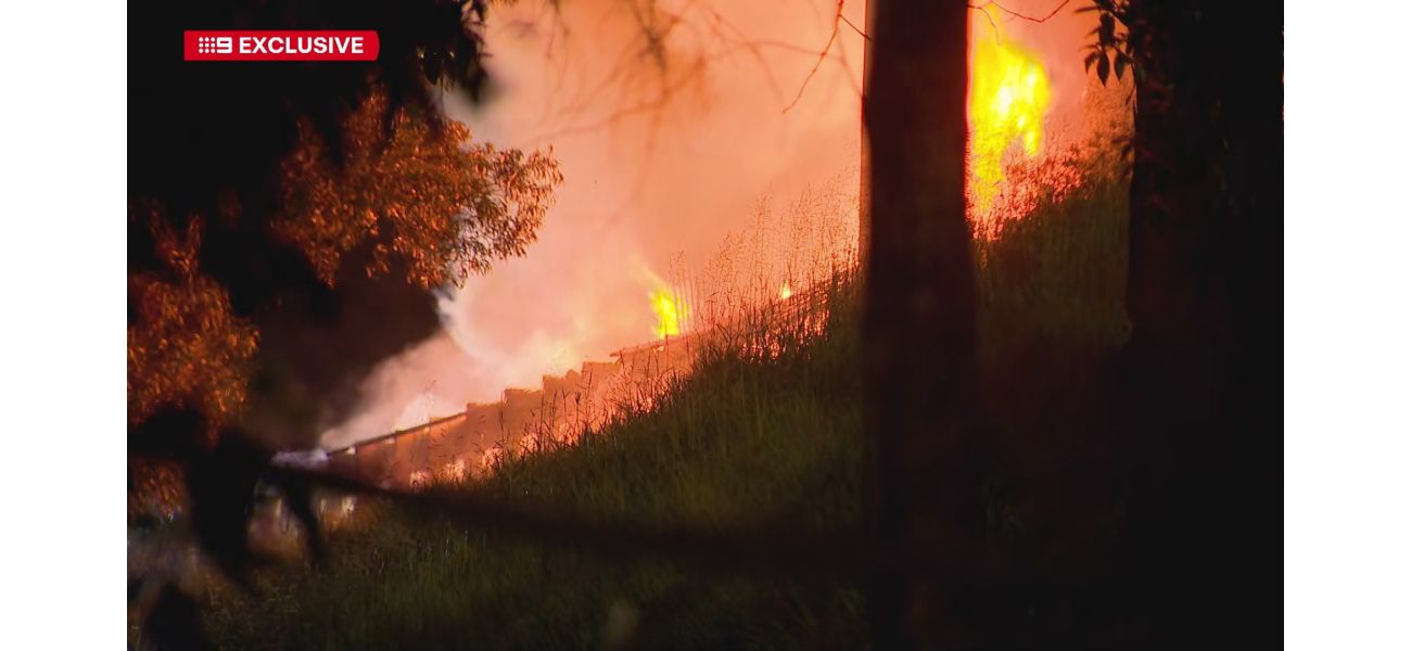 A truck fire on Queensland motorway causes toxic fumes and shuts down the road.