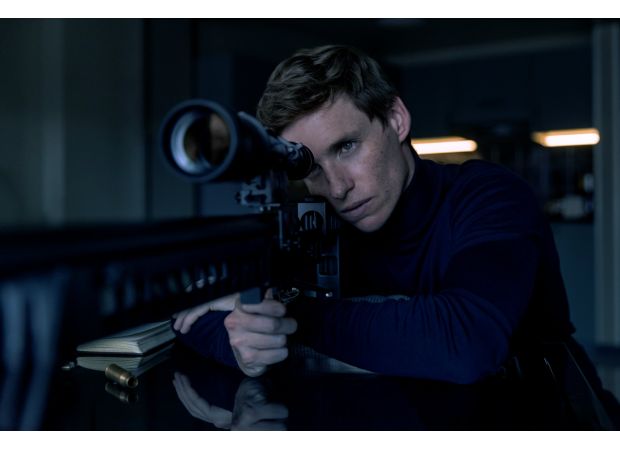 Eddie Redmayne responds to James Bond comparisons in 70s reboot with just two words.