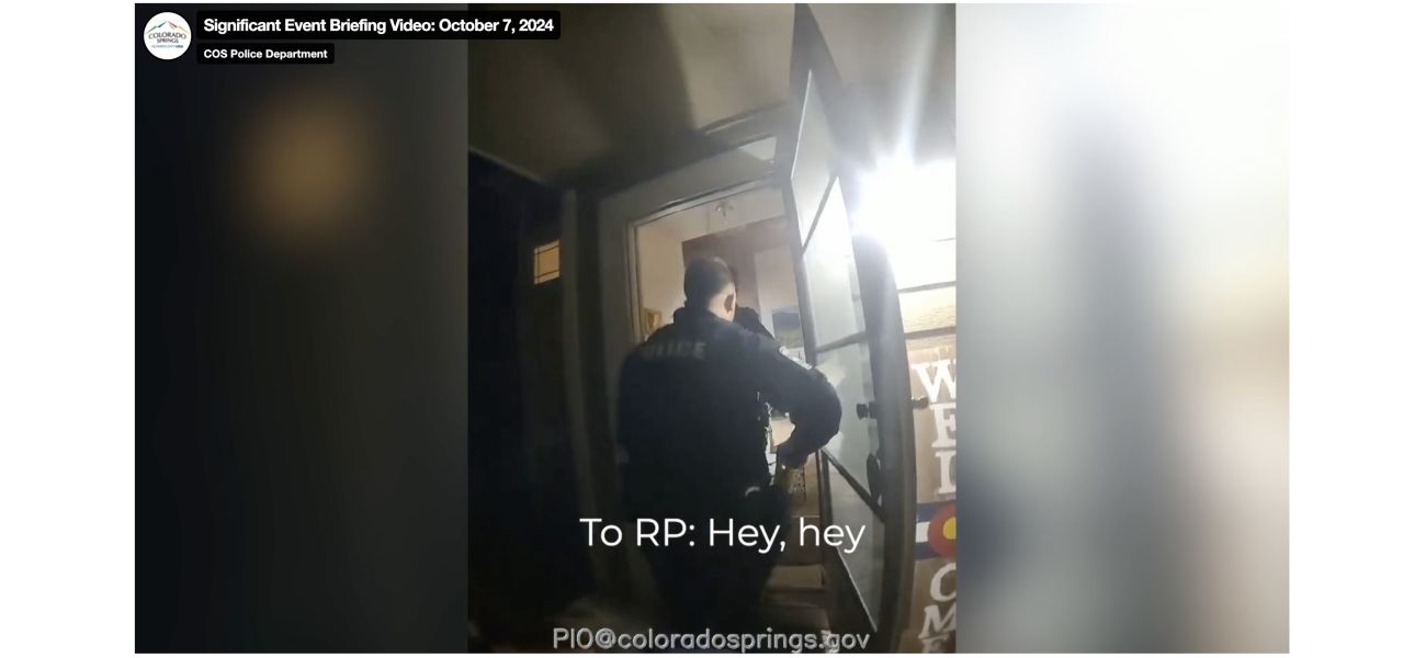 Video released of Colorado Springs police shooting armed, suicidal man while wearing body cameras.