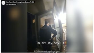 Video released of Colorado Springs police shooting armed, suicidal man while wearing body cameras.