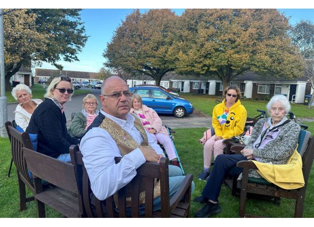 Tenants concerned about safety of benches in their 'well-being hub'