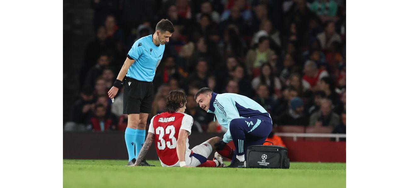 Calafiori's injury status for Arsenal vs. Liverpool game revealed.