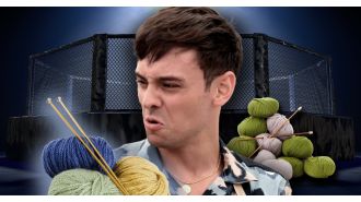 Tom Daley's new knitting competition is being equated to brutal cage fighting.