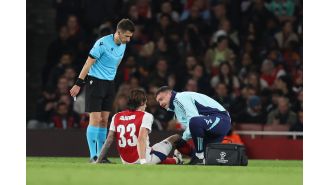 Calafiori's injury status for Arsenal vs. Liverpool game revealed.