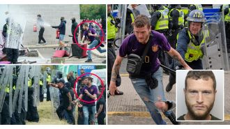 A person confesses to starting a fire near a hotel housing asylum seekers during a riot in Rotherham.