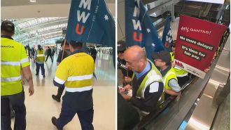 Qantas engineers strike during busy hours at main airports across Australia.