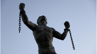 Compensation for slavery a difficult topic for UK leader and monarch at meeting.