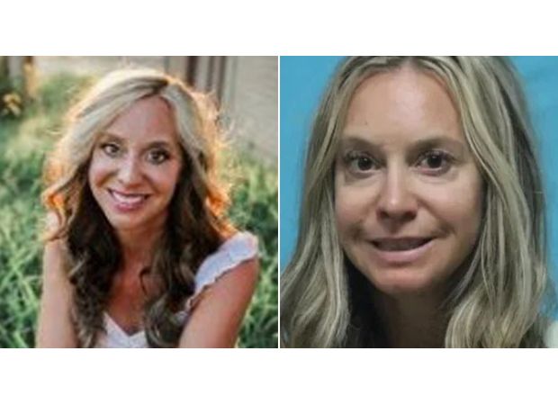 Teacher caught having sex with 15-year-old student during summer break, grinning in photo.