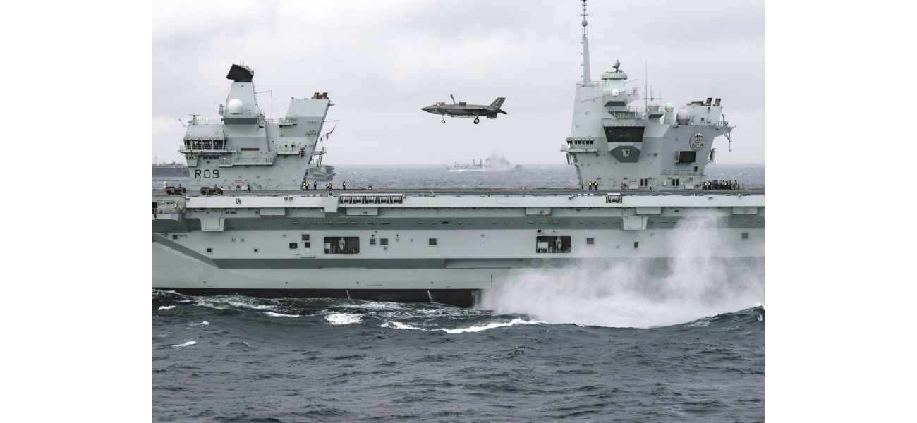 UK's largest warship joins US ship for massive war exercises in waters near British coast.