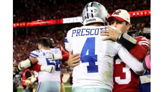 Brock Purdy of the 49ers is more concerned with the Cowboys than Dak Prescott's salary.
