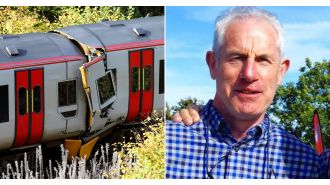 A senior citizen died in a train accident in Wales while returning from a trip.