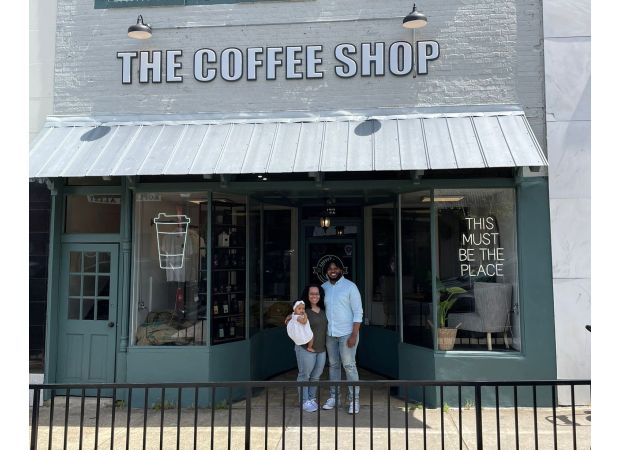 Unexplained footprints found at coffee shop reportedly visited by ghostly soldier from 19th century.