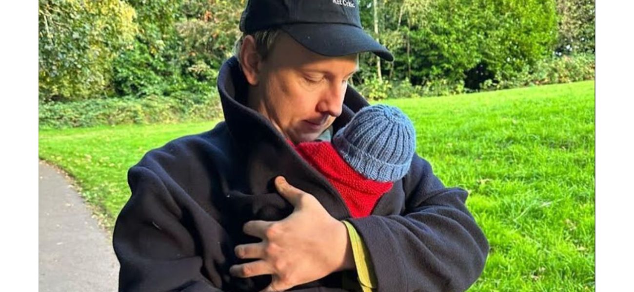 Comedian Joe Lycett posts photo of his new baby boy.