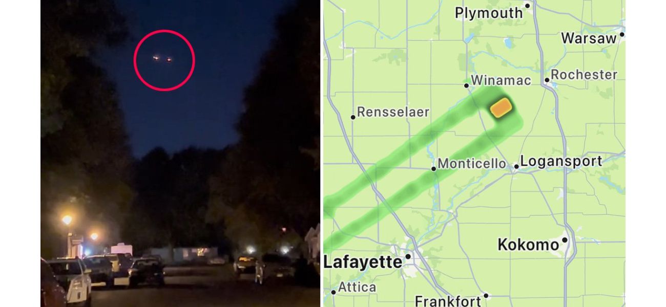 A group of unidentified flying objects (UFOs) was seen near an air force base.