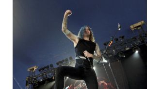 Following conviction of hitman hiring, controversial band's 3 members abruptly leave.