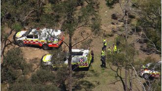 Two small planes crash in the southwest area of Sydney.