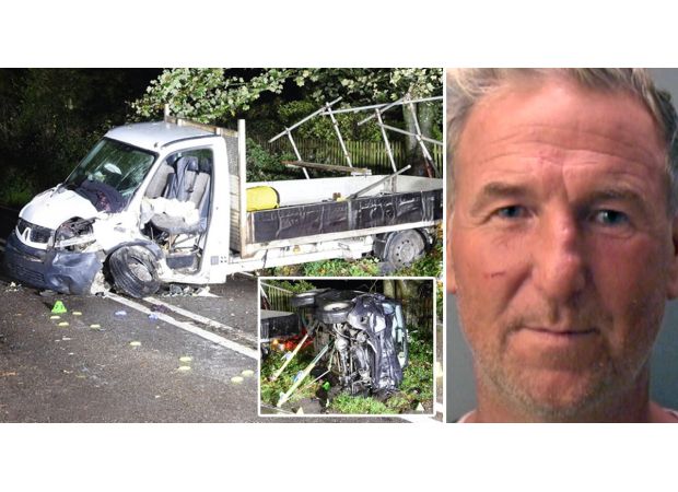 A van driver who was drunk on vodka has been sentenced to prison for causing a fatal crash that killed a 71-year-old woman.