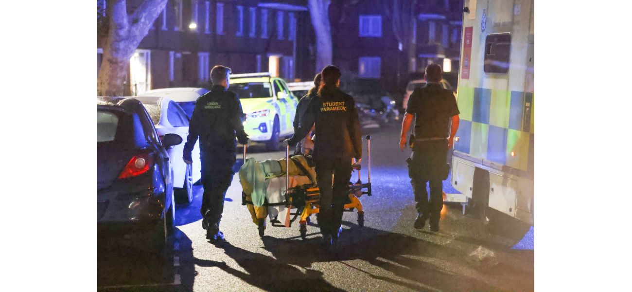 Police are urgently searching for a shooter in east London after two men were shot.