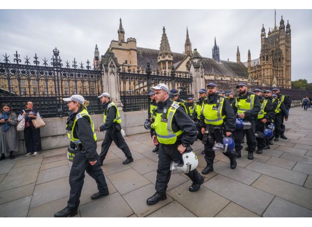 Police prepare for potential disturbances at upcoming rally in London led by Tommy Robinson.