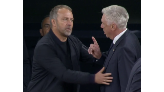 Flick addresses dispute with Ancelotti during heavy loss to Real Madrid.