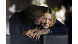 Soccer star David Beckham's heartwarming moment with his 13-year-old daughter Harper on a family day out.