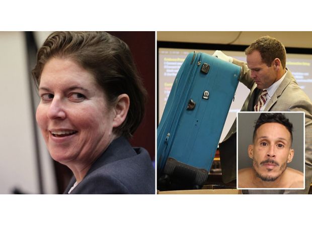 A woman who killed her boyfriend by zipping him inside a suitcase has been found guilty of murder.