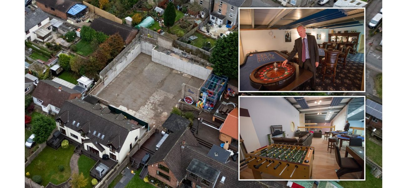 After a decade-long legal dispute, the largest man-cave in Britain has been torn down.