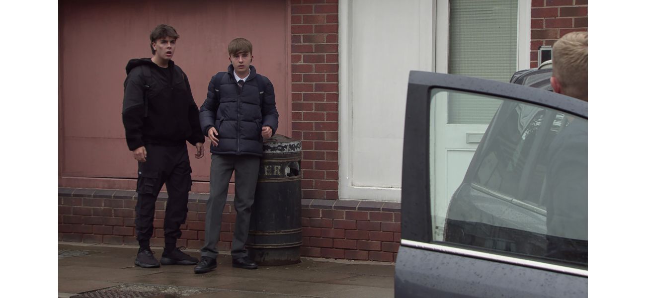 Coronation Street video shows Chesney in car accident, leaving him shocked and injured.