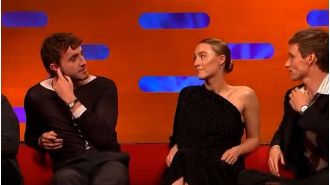 Actress Saoirse Ronan shocks audience on talk show with candid reply.