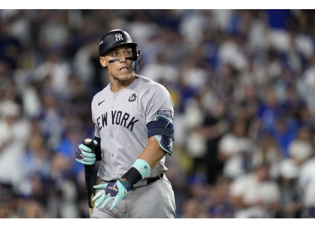 Rookie Aaron Judge struggles in his first World Series, causing the Yankees to struggle as well.