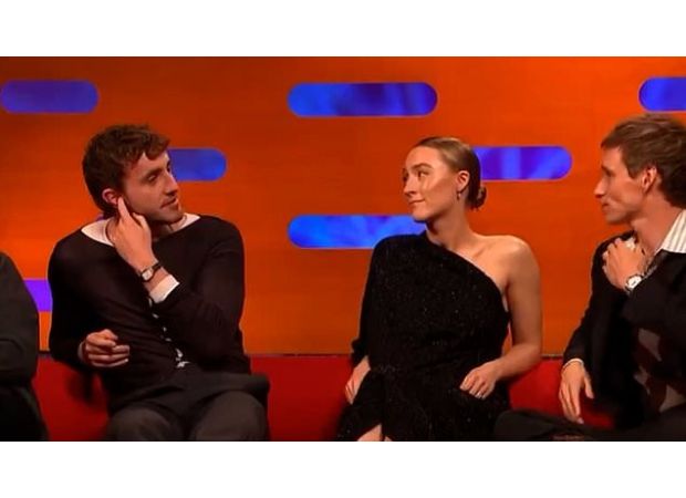 Actress Saoirse Ronan shocks audience on talk show with candid reply.