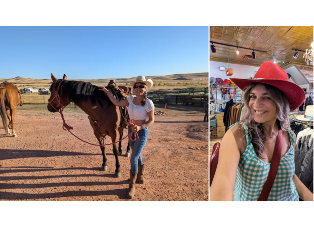 I embraced my cowgirl spirit and went on a buffalo hunt in the Wild West.