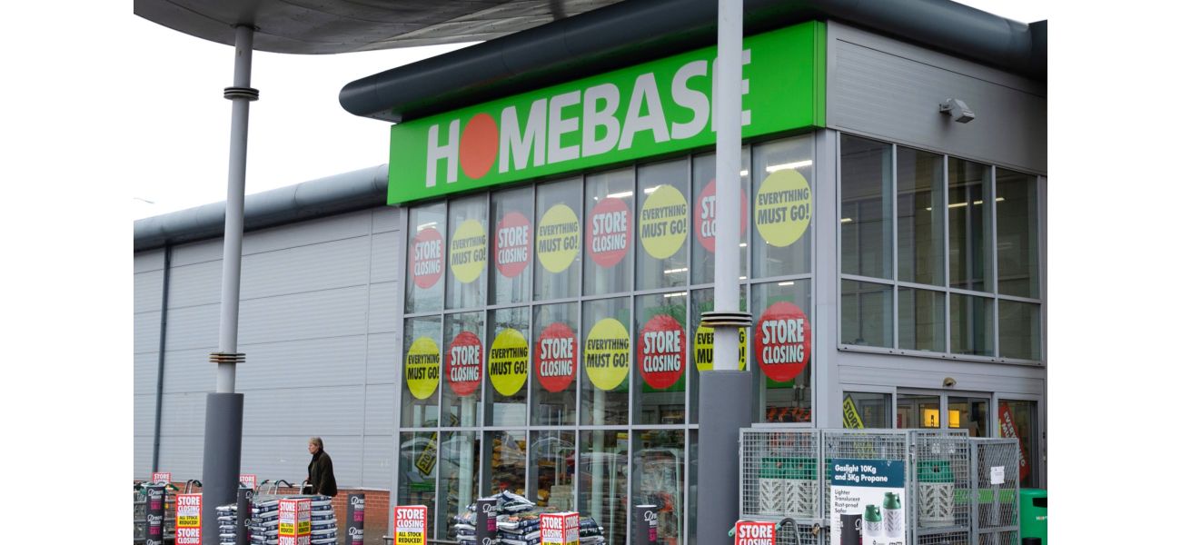 Map displays all Homebase stores shutting down by 2024.