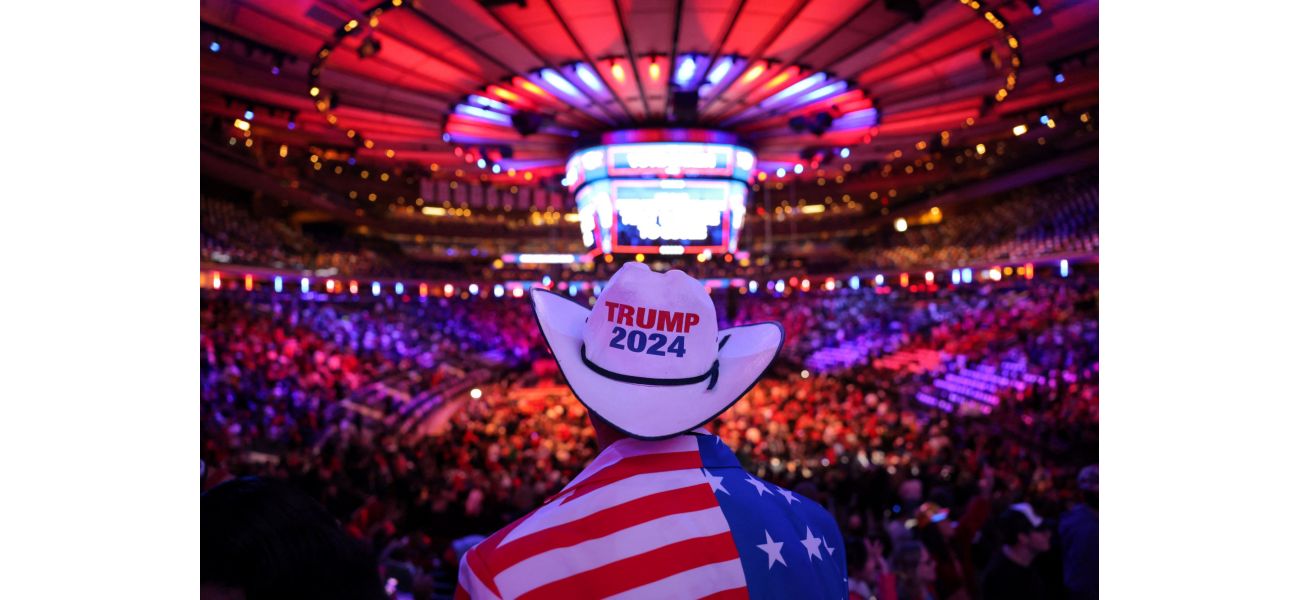 Supporters of Donald Trump gather in New York City for a rally in support of the former president's 