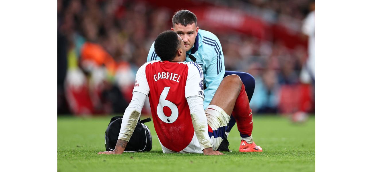 Mikel Arteta gives update on Gabriel Magalhaes' injury for Arsenal.