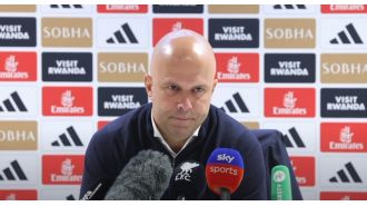 Arne Slot complained about Arsenal's tactic during their draw with Liverpool, calling it a 