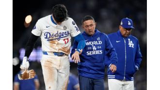 Ohtani will take the field for Game 3 of the World Series with a shoulder injury, according to a report.