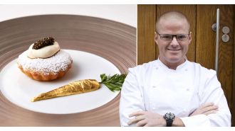 Celebrity chef Heston Blumenthal's Christmas Dinner costs £450.