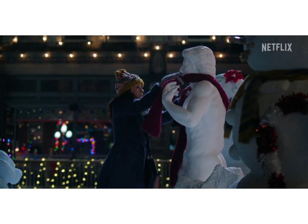 People are going crazy for Netflix's holiday movie featuring a handsome snowman and a 2000s movie star.