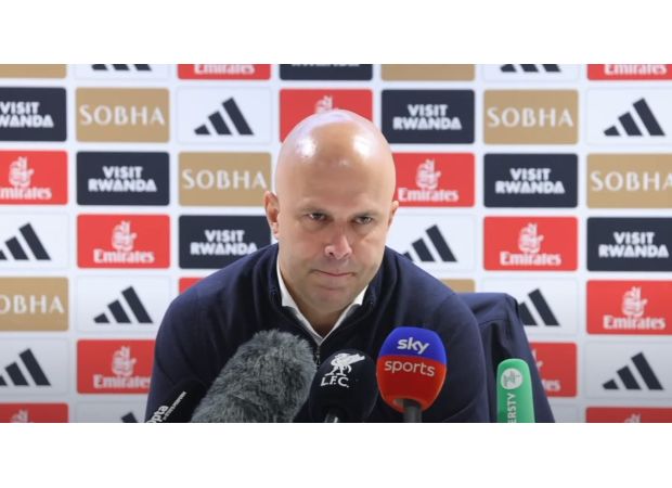 Arne Slot complained about Arsenal's tactic during their draw with Liverpool, calling it a 