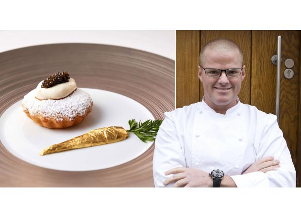 Celebrity chef Heston Blumenthal's Christmas Dinner costs £450.