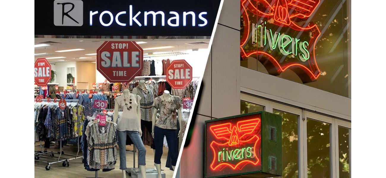 Large Australian clothes retailers in administration due to company's financial struggles.