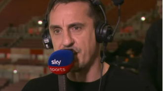 Neville suggests referees are plotting against Man Utd following incident with West Ham.