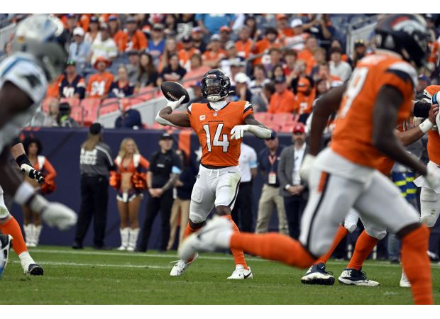 Broncos' Courtland Sutton says he is the only player in Denver history to both throw a wide receiver pass and have over 100 receiving yards in a game.