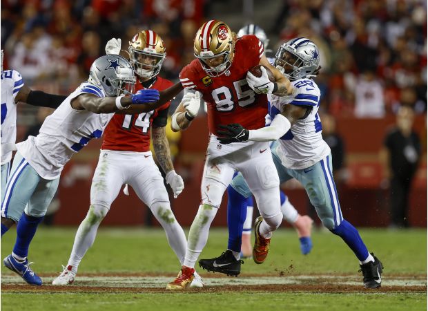 George Kittle shines on National Tight Ends Day in 49ers' win.