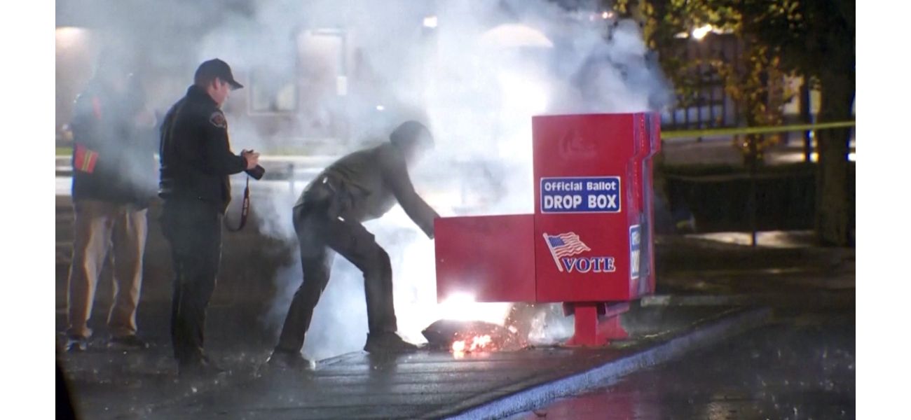 US Election has ballot boxes on fire before the intense voting period.